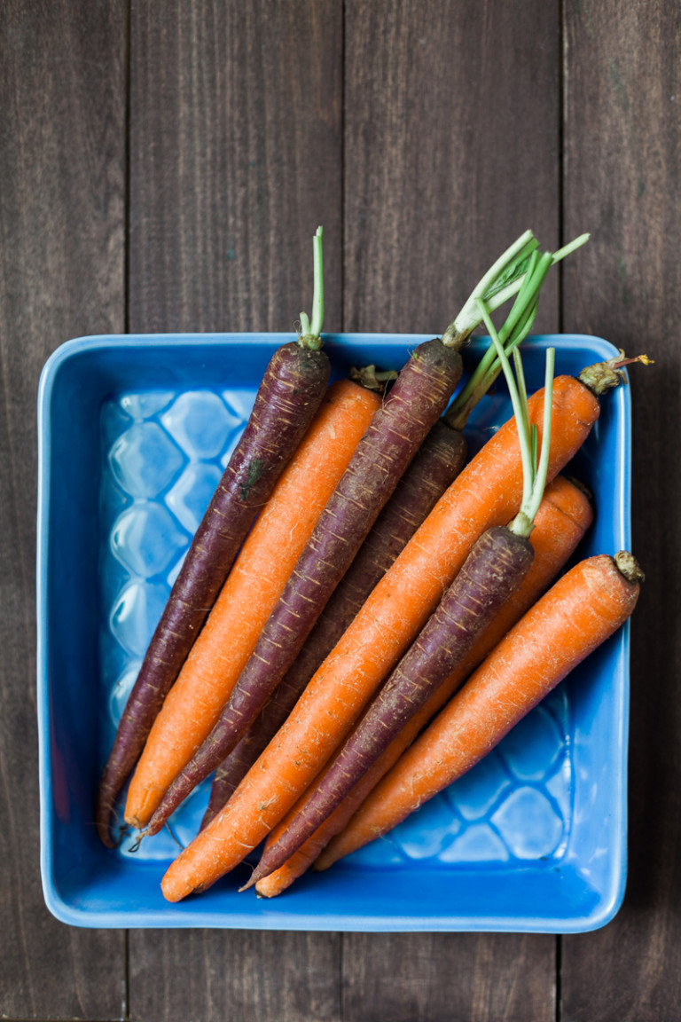 Roasted Spiralized Carrot, Feta and Toasted Walnut Salad - Alyssa and Carla